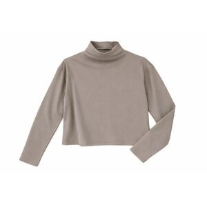 Aday Like A Boss Large Oyster Scuba Top Mock Neck Pullover Boxy Long Sleeve $165